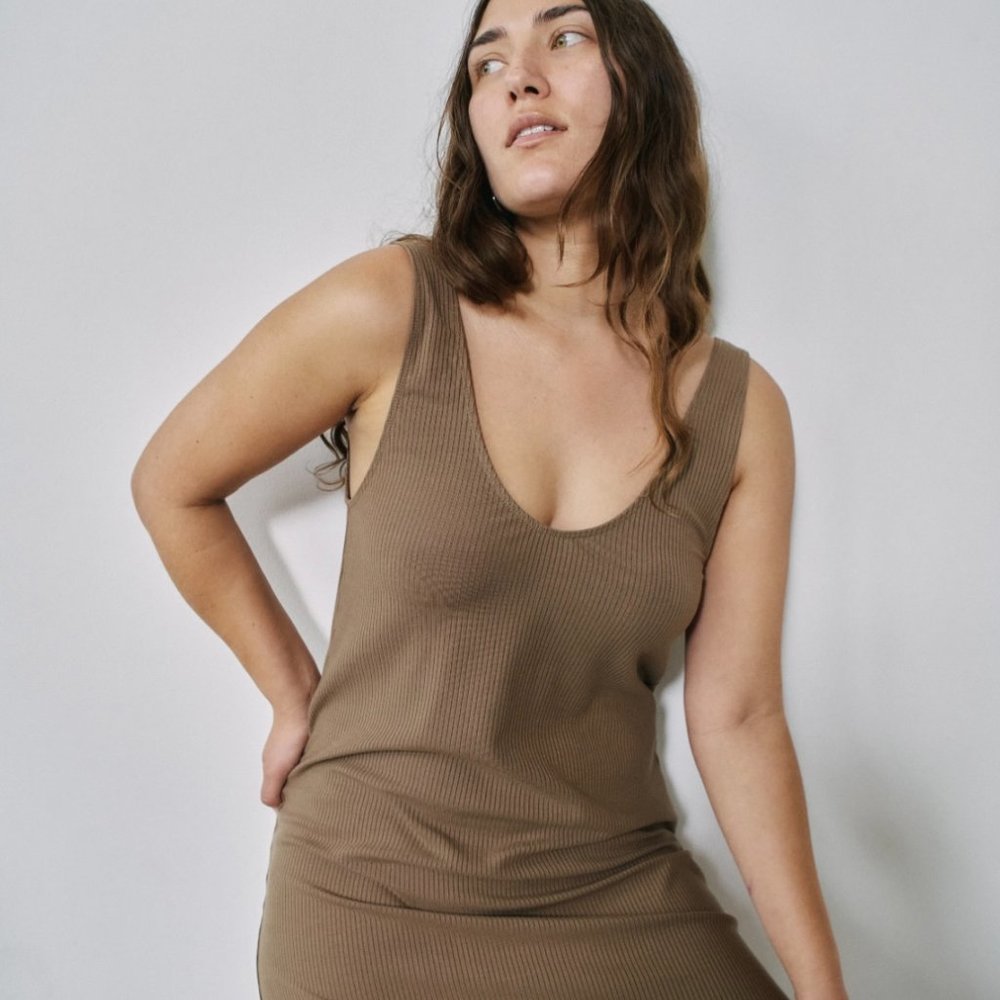 OZMA Yuki Dress in Cocoa sz M